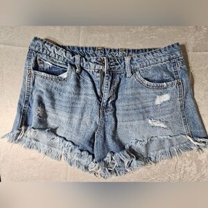 Vanilla Star Cutoff Denim Ghost Pocket Shorts Size 13